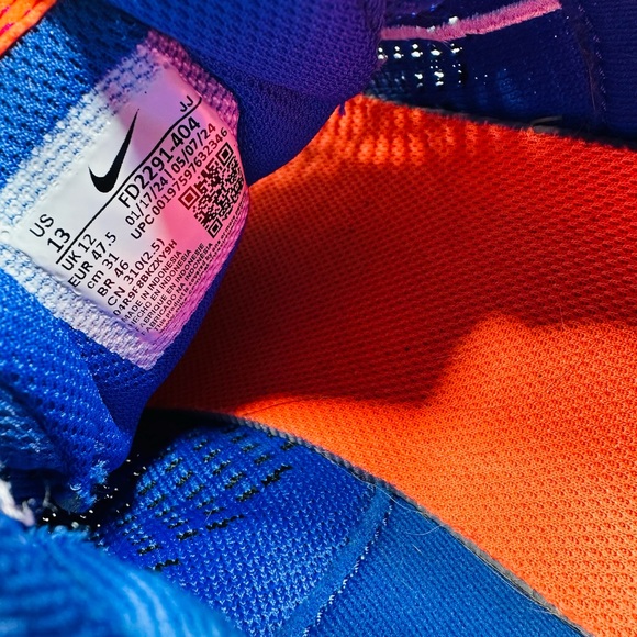 Nike Interact Run Men's Size 13 Astronomy Blue Pure Platinum White FD2291-404 - Picture 7 of 7